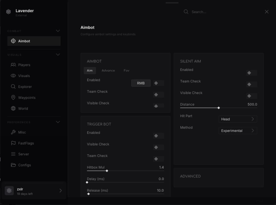 Lavender External UI
